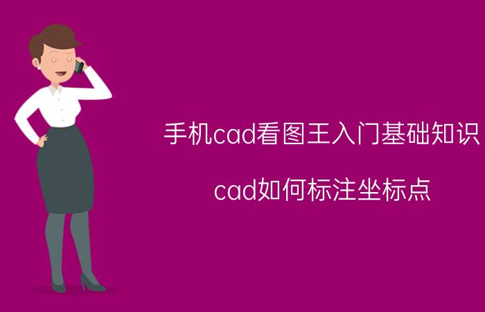 手机cad看图王入门基础知识 cad如何标注坐标点？